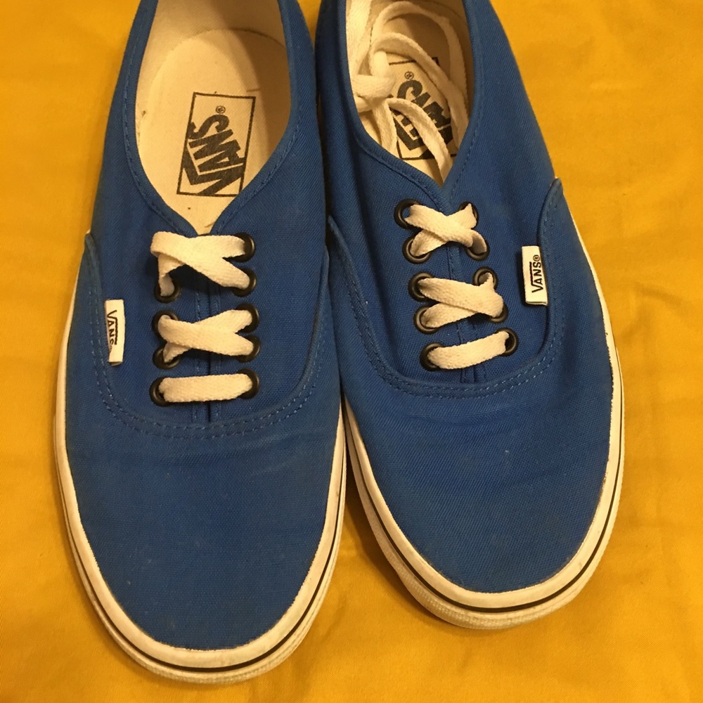 Van’s Off the Wall Skater Shoes Classic Blue Men’s Size 7 Women’s Size 8.5 - Picture 6 of 8